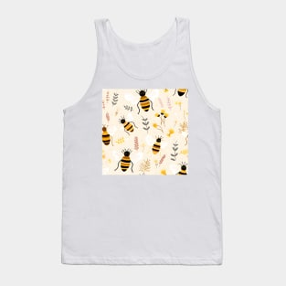 Honeycomb and Bee Pattern 21 Tank Top